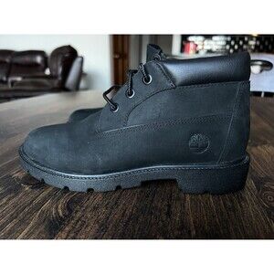 Timberland Classic Chukka Grade-School Boys Black 3.5 Nubuck A293J